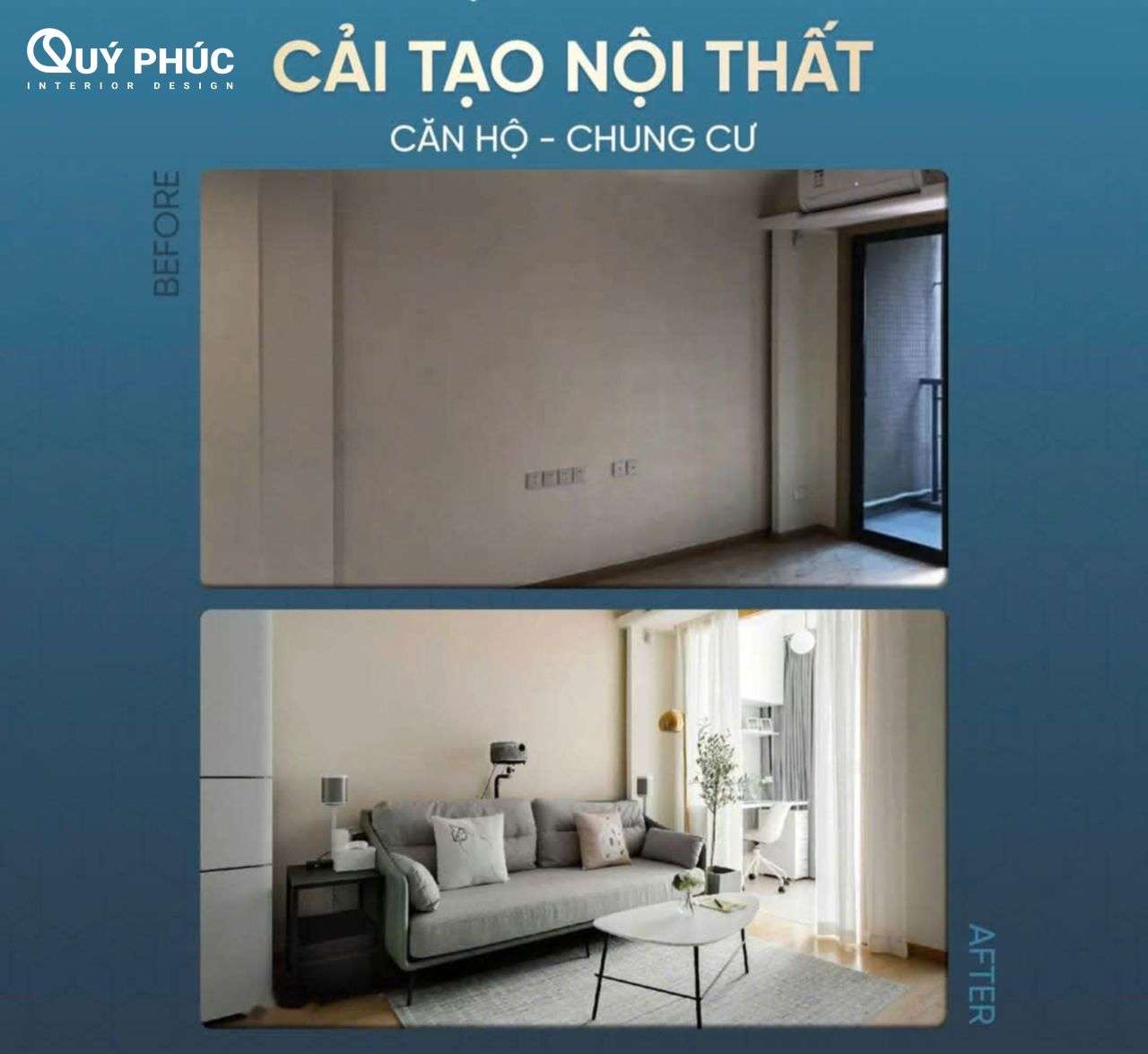 Cải tạo chung cư cũ - Xu hướng “gây bão” cộng đồng mạng 2025 12 Phòng khách và bếp sau cải tạo với thiết kế liên thông, mở rộng tầm nhìn