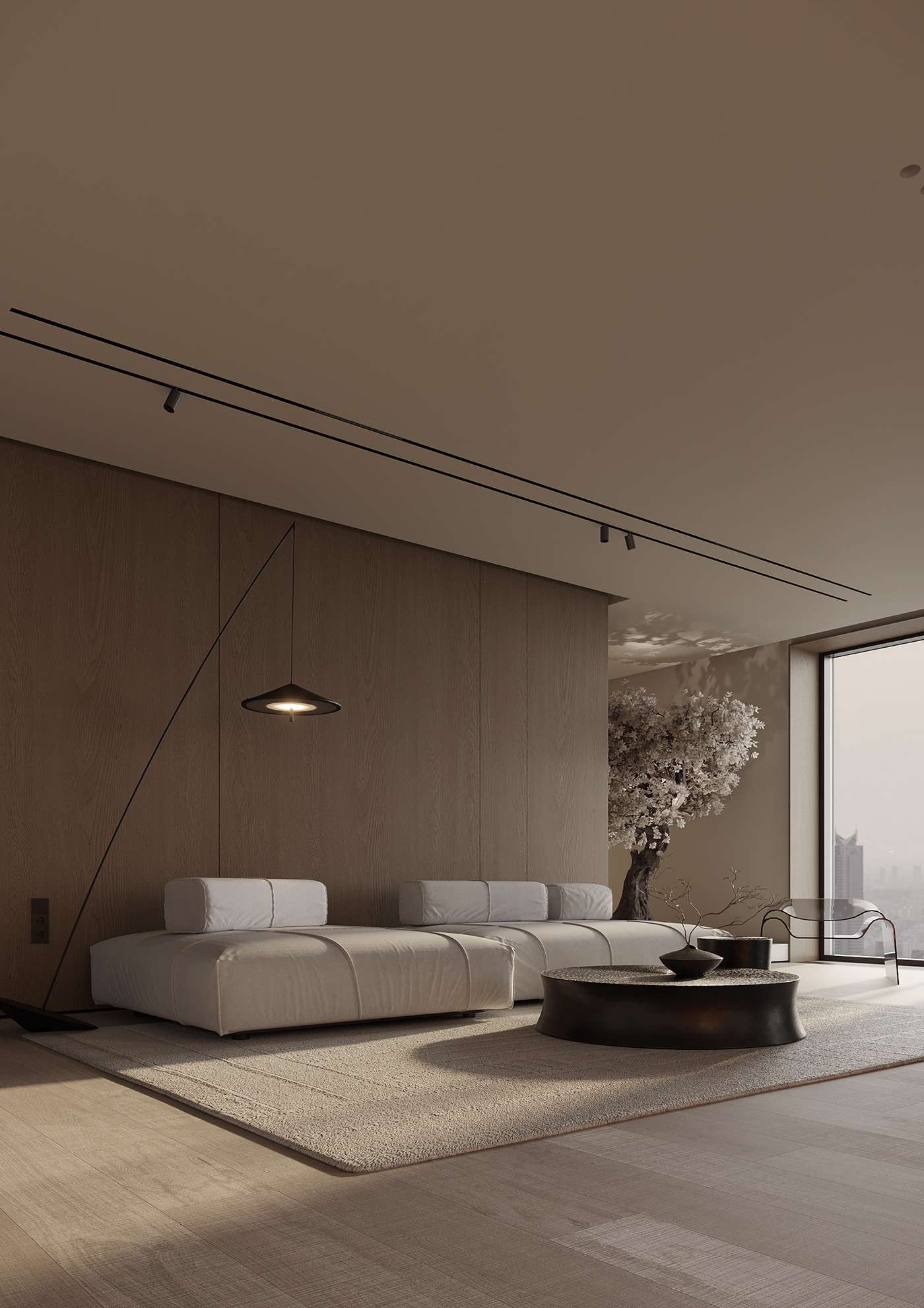 Thiết kế phòng khách chung cư phong cách tối giản, đề cao tiện ích sử dụng