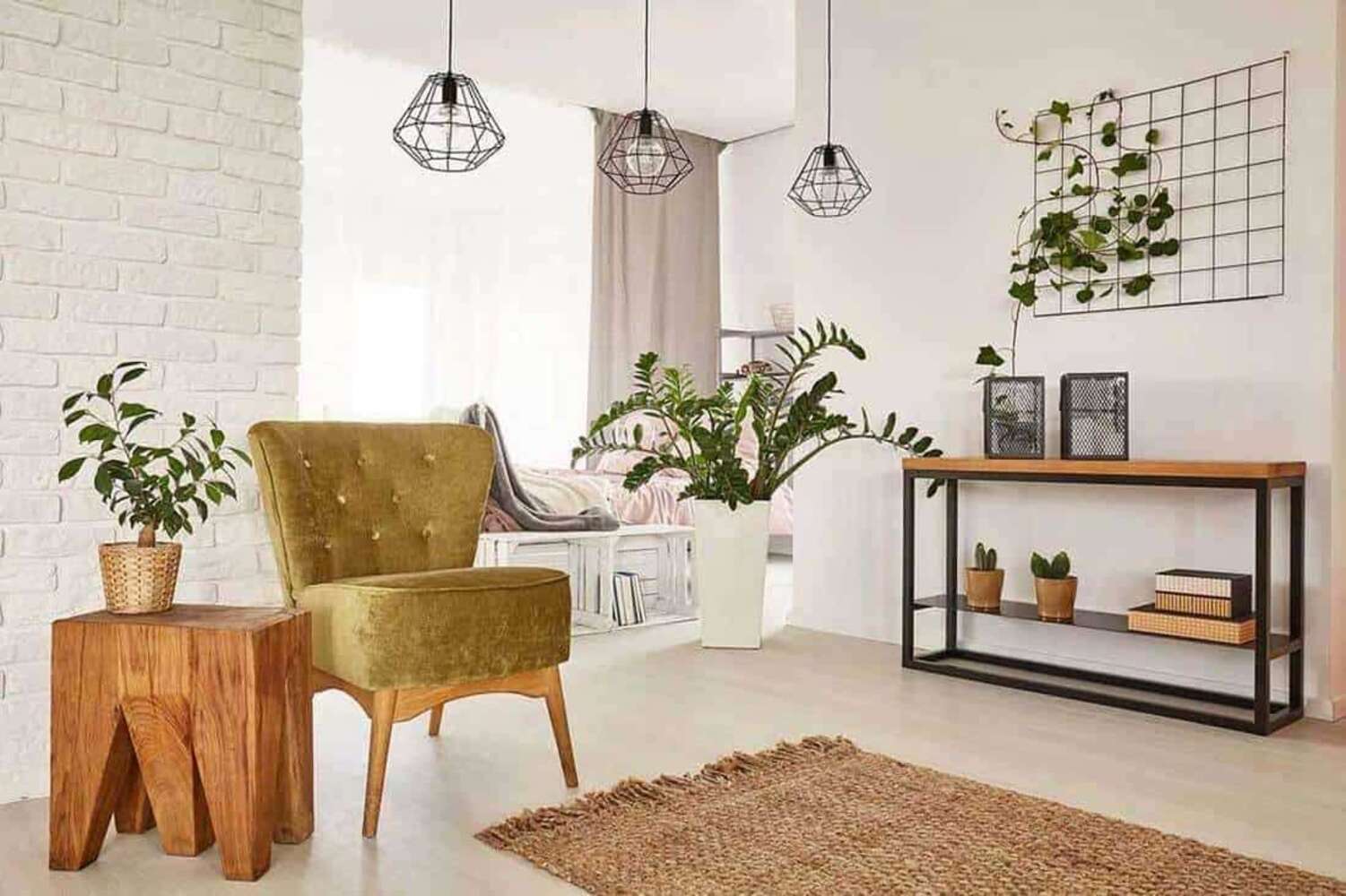 Decor phòng khách vintage mang đậm dấu ấn xưa cũ