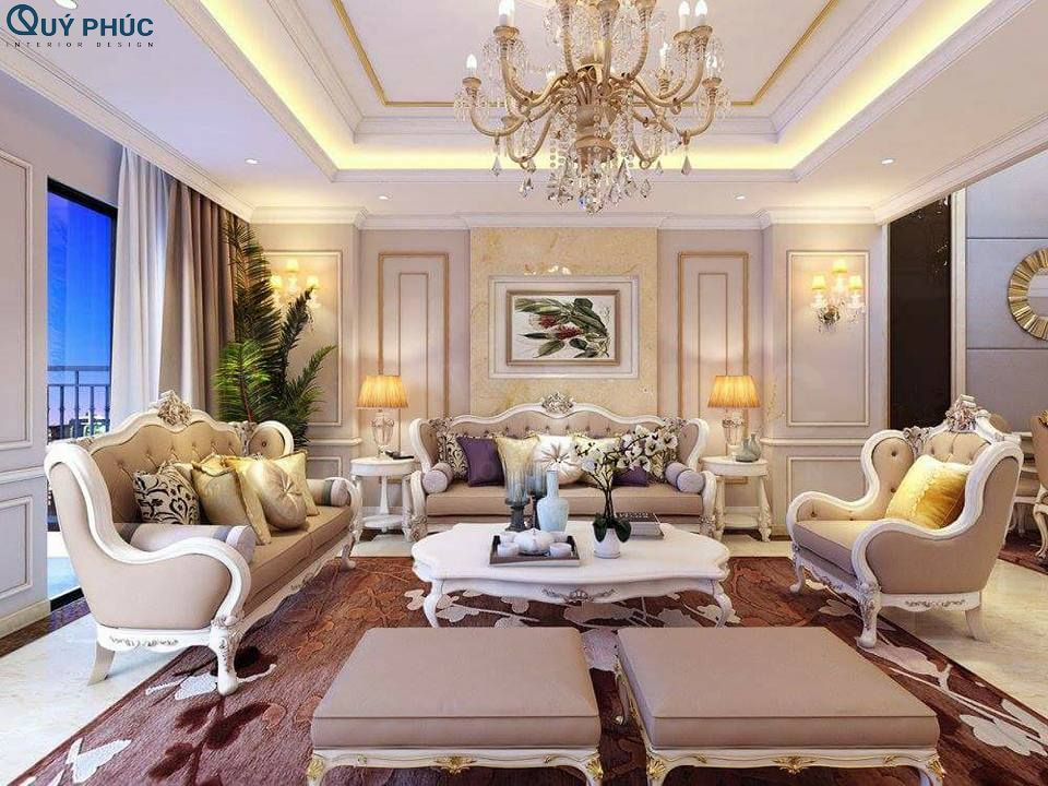 Nội thất phòng khách 30m2 có thiết kế sang trọng và tinh tế